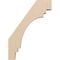 Ekena Millwork 3-inch W x 16-inch D x 22-inch H Pescadero Rough Cedar Woodgrain TimberThane Knee Brace, Primed BRCUR03X16X22PECRCPR - alternate 3